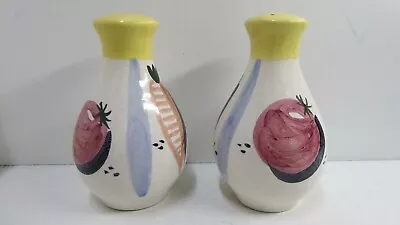 2 Vintage Gus Mclaren Australian Pottery Spice Bottles Shakers • $56