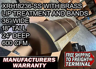 36 Inch Stainless Steel Vent A Hood XRH18236-SS 600 CFM With Brass Bands • $3200