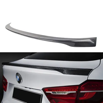 Real Carbon Fiber Rear Trunk Lip Spoiler Wing For BMW X6 F16 2014-2023 • $161.49