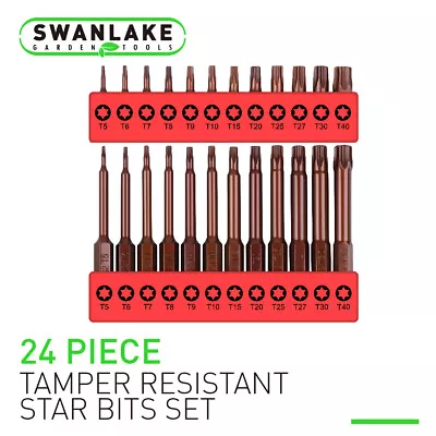 24pc Torx Bit Set Quick Change Impact Driver Drill Security Star Tamper Proof • $11.99