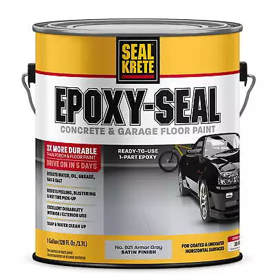 1-gal Armor Gray  Self-Priming 1-Part Epoxy Satin Concrete Garage Floor Paint US • $36.77