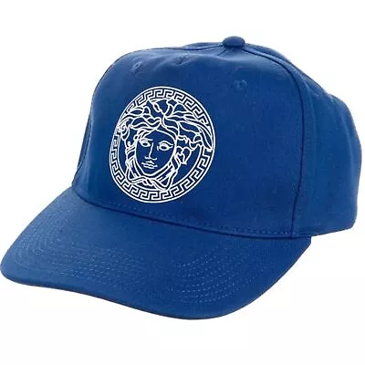 Versace Unisex Medusa Logo Blue Baseball Cap NWOT RRP US$525 • $349