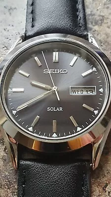 Seiko V158-0AB0 Mens Solar Wristwatch SERVICED  • £95