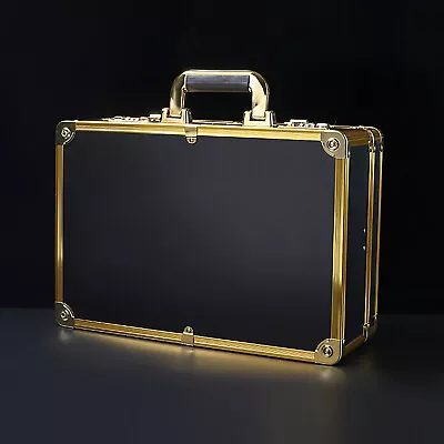  Professional Gold Barber Salon Tool Storage Travel Carry Case Organizer Box US • $55.10