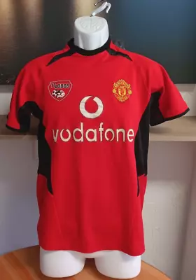 Manchester United Vodafone Football Soccer Home Shirt Jersey Red Kids XS #7 • $15.99