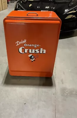 Orange Crush Vintage Cooler Machine • $1600