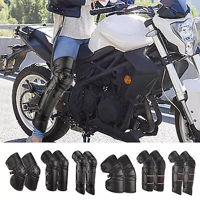 Motorcycle Knee Protectors | Reflective Leg Covers PU Knee Pads For Leg Warmers • $28.60