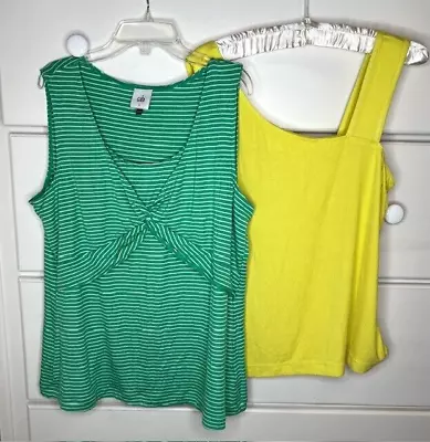 Lot Of 2 Cabi Tank Tops - Size LARGE (6354 And 6355) • $18.95