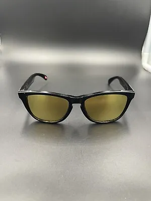 Oakley Fragment Frogskin Polished Black W/ 24k Gold Iridium Lenses • $150