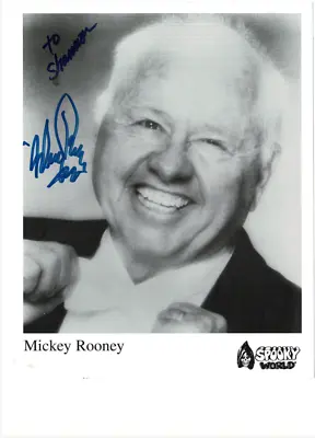 Mickey Rooney Signed Autographed 8x10 Photo! AMCo COA! 18760 • $39.99