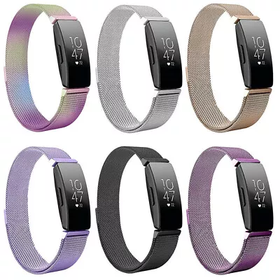 For Fitbit Inspire/HR/2 Milanese Loop Stainless Steel Magnetic Band Watch Strap • $7.99