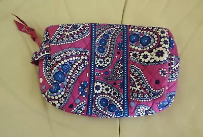 Vera Bradley Boysenberry Purple Cotton Cosmetic Make Up Pouch Case • $15