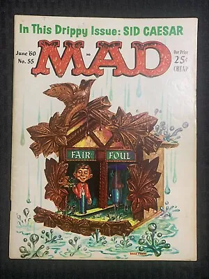 1960 MAD MAGAZINE #55 VG+ 4.5 Alfred E Neuman / Drippy Issue • $20.25