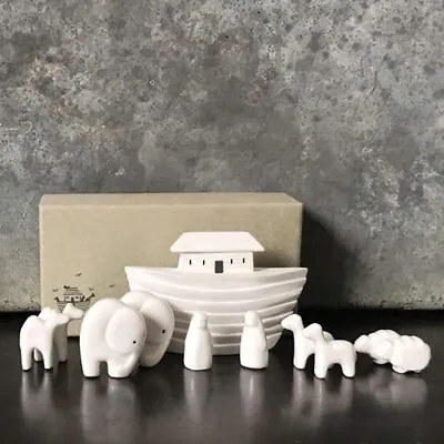 East Of India Porcelain Mini Noah's Ark Baby Keepsake Christening Gift  • £33.99