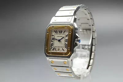[Exc+5] Cartier Santos Galbee 1566 Gold & Stainless Steel Man's Watch From JAPAN • $2999.99