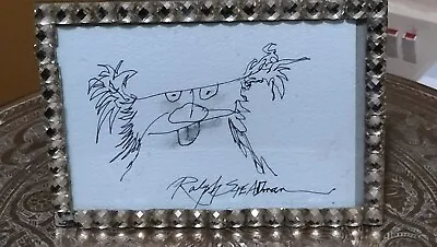 Original Ralph Steadman Postcard Pencil Drawing Signed • £150