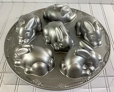 Nordic Ware Aluminum Non-Stick Easter Bunny Cakelet Baby Bunny Cakelet Pan • £18.33