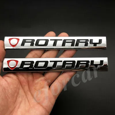 2pcs Metal Rotary Engine Race Motor Swap Car Trunk Emblem Badge Decal Sticker • $14.90