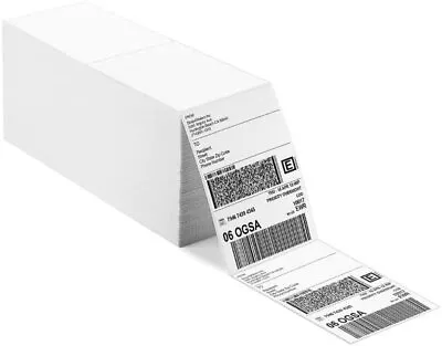 6000 4x6 Fanfold Direct Thermal Shipping Labels Perforated Label • $34