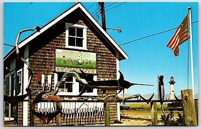 Martha's Vineyard Massachusetts Menemsha Harbor Dockside Postcard Unposted • $11.62