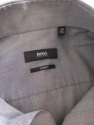 Hugo Boss Mid Grey Long-sleeved Shirt • £10