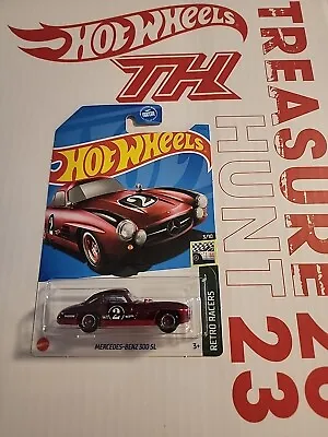 Hot Wheels Retro Racers Mercedes-Benz 300 SL Super Treasure Hunt W/protector • $31.95