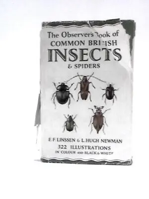 The Observer's Book Of Common British Insects And Spiders (1953) (ID:96887) • £9.56