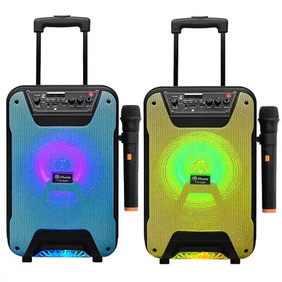 8  INCH Bluetooth Speaker Subwoofer Heavy Bass Sound Stereo Karaoke Machine Mic • $71.99