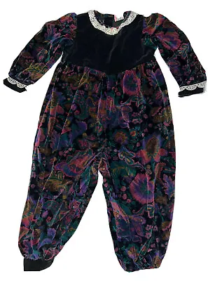 Vintage  Baby 24 Months Floral Snap Front One Piece Romper • $19.80