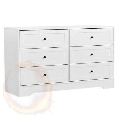 Artiss 6 Chest Of Drawers Cabinet Dresser Table Tallboy Storage Bedroom White • $99.76