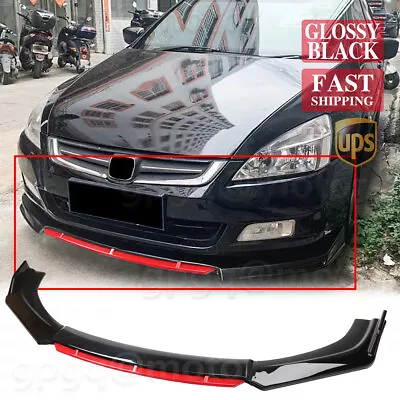 For Honda Accord 7th 2003-2007 JDM Front Bumper Lip Body Kit Spoiler Splitter • $49.89