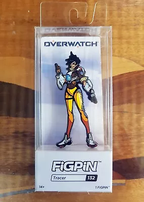 $20 • Buy Overwatch - Tracer FiGPiN 3  Enamel Pin CMD Collectibles #132 Official Blizzard