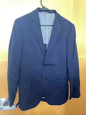 Ibiza Navy Sport Coat Blazer Jacket  Carini  Model Wool Blend Men’s Size Medium • $27