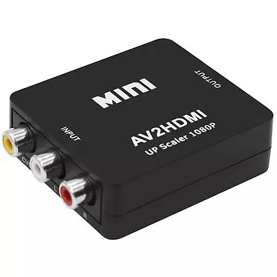 AV To HDMI Converter RCA To HDMI 1080P Mini RCA Audio Video Adapter New • $3