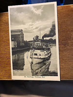 Steamer Ossifrage Chatham Ontario. Canada. Postcard • $10