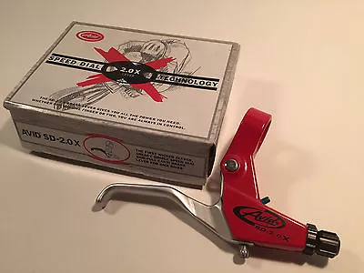 AVID BMX SD-2.0X SPEED DIAL Right-hand Brake Lever RED & SILVER NEW • $13.99