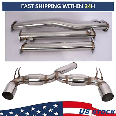 Full Exhaust System Fit For 2008-2015 Mitsubishi Lancer Evolution 10 EVO-X T304 • $345.98