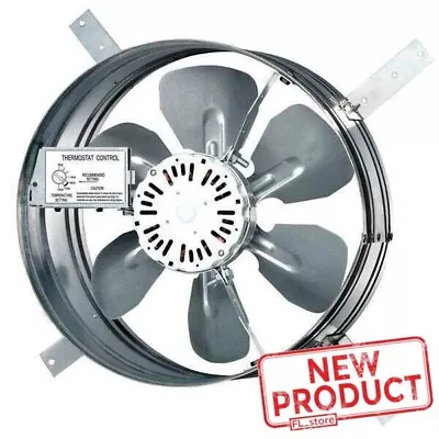 Gable Mounted Attic Exhaust Fan Ventilator Whole House Thermostatically Control • $85.95