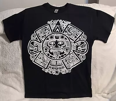 Aztec Calendar Mexico Sun Stone Mayan T-shirt Shirt • $11.37