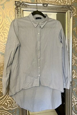 £1.99 • Buy La Redoute Women’s Blouse/ Shirt, Size 14. Blue Pinstripes, Button Up. Good Con