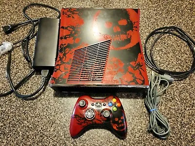 $185 • Buy Microsoft Xbox 360 S Gears Of War 3 Limited Edition 320GB Red & Black Console