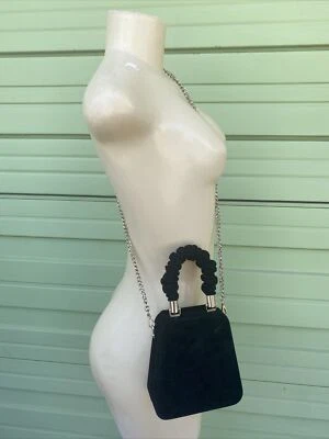 $37.49 • Buy  ZARA WOMAN BLACK BLUE COLLECTION CLUTCH BOX BAG Chain Size M  B868 READ