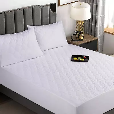 Quality  Quilted  Waterproof  Mattress  Topper  Double   Ultra  Soft  Noiseless • £30.99