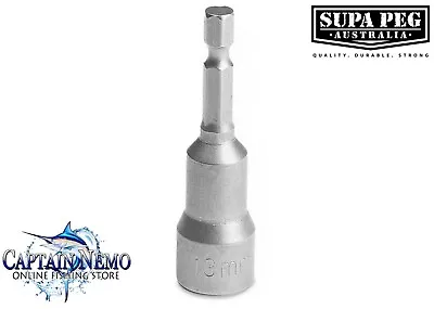 $12.95 • Buy Supa Peg 13mm Screw Peg Drill Socket Hex Head Screw Pegs Socket Camping Scka13