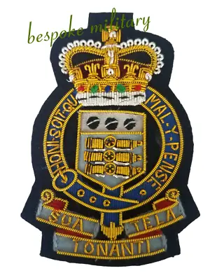 £14 • Buy Royal Army Ordnance Corps Blazer Badge Handmade With Gold Bullion Wire (new)