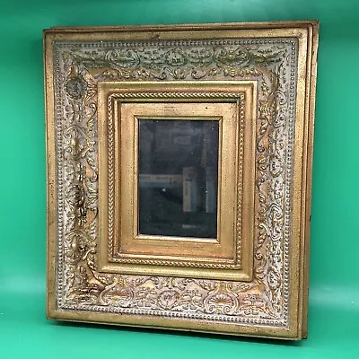 Stunning Vintage Beveled Gilded Frame Mirror Gold Ornate 14x16x3” • $0.99