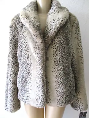 Mossimo Multi-color Print Faux Fur Warm Coat Size L - Nwt • $85.50