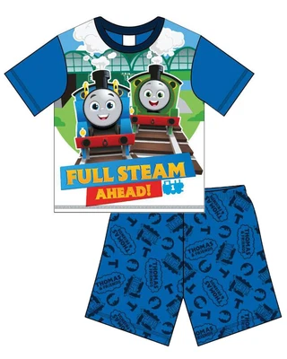 £7.99 • Buy Thomas The Tank Short Pyjamas Boys Cotton Pyjama *Officially Licensed