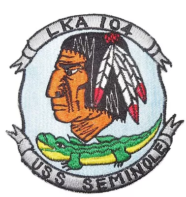 Orig. Vietnam War US Navy LKA-104 USS Seminole Patch Japanese Made G17 • $19.99