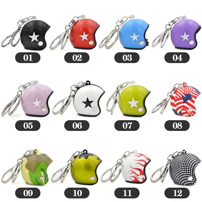 1x Creative Motorcycle Helmet Key Chain Ring Keychain Keyring Key Women Men Gift • $4.99